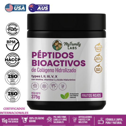 Péptidos Bioactivos de Colágeno  Tipo I,II,III,V, X